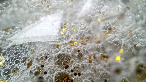 Underwater particles and bubbles, sparkles background footage Stock Footage 165085194