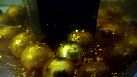 Underwater particles and bubbles, sparkles background footage Stock Footage 165085236