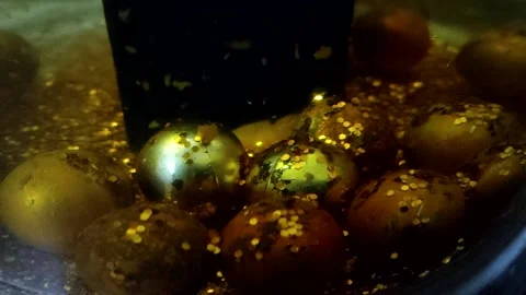Underwater particles and bubbles, sparkles background footage Stock Footage 165085241