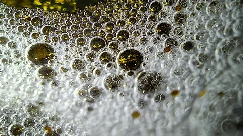 Underwater particles and bubbles, sparkles background footage Stock Footage 165085334