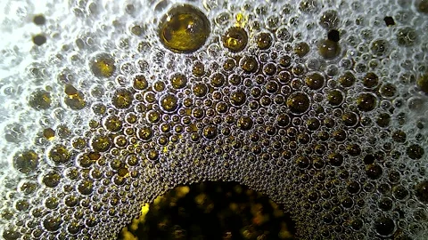 Underwater particles and bubbles, sparkles background footage Stock Footage 165085362
