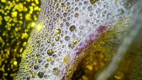Underwater particles and bubbles, sparkles background footage Video stock 165085364