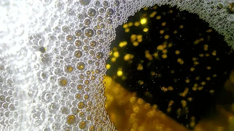 Underwater particles and bubbles, sparkles background footage Stock Footage 165085371