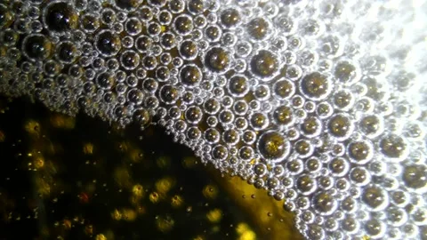 Underwater particles and bubbles, sparkles background footage Stock Footage 165085501