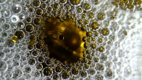 Underwater particles and bubbles, sparkles background footage Video stock 165085515