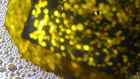 Underwater particles and bubbles, sparkles background footage Stock Footage 165085522