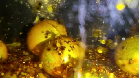 Underwater particles and bubbles, sparkles background footage Stock Footage 165085654