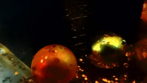 Underwater particles and bubbles, sparkles background footage Stock Footage 165085801