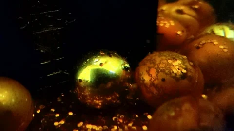Underwater particles and bubbles, sparkles background footage Stock Footage 165085816