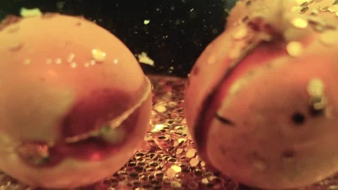 Underwater particles and bubbles, sparkles background footage Stock Footage 165085981