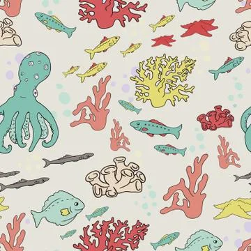 Underwater pattern Stock Illustration