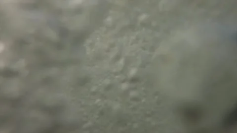 Underwater perspective of churning ocean white water and bubbles after wave.. Stock Footage 339646464