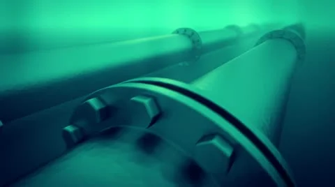 Underwater pipeline. Crude oil gas and p... | Stock Video | Pond5