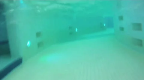 Underwater Pool Stock Footage 12716996