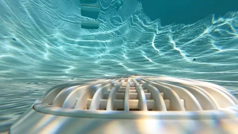 Underwater pool showing drain in Austin, Tx 8/5/2026 Stock Footage 341533475