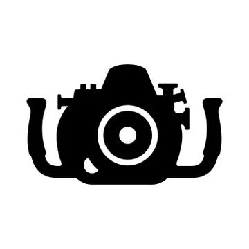 Underwater professional camera case Stock Illustration