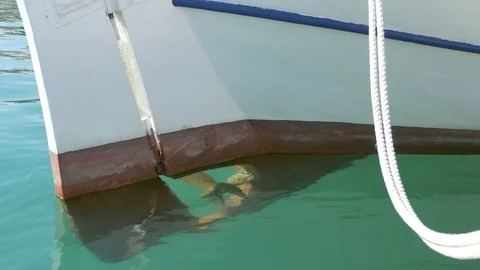 Underwater Propeller Stock Footage 77357423