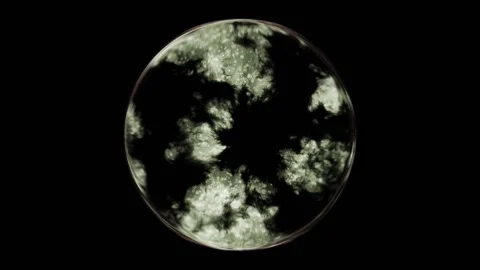 Underwater quantum physics within a crystal ball Stockbeeldmateriaal 198734792