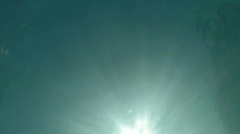 Underwater Refraction of Sun rays Stock Footage 40670878