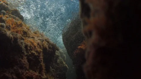 Underwater rise up 4K UHD Stock Footage 128299366
