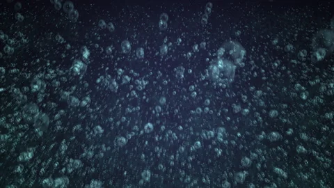 Underwater Rising Air Bubbles Floating Forward Stock Footage 305238216