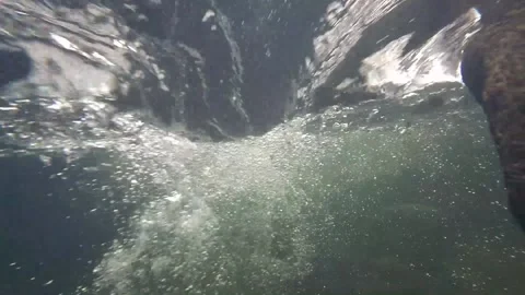 Underwater at the River Stock Footage 142477627
