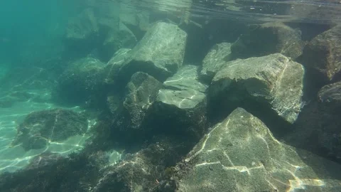 Underwater rock Stock Footage 293936638