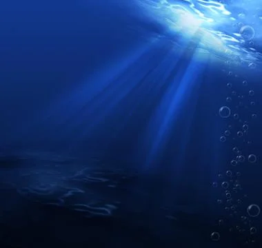 Underwater scene blue for background Stock Illustration