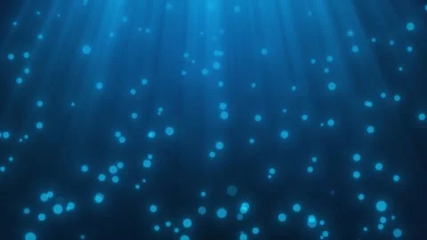 Underwater Scene with Bright Sun Rays and Blue Particles Stock Footage 322087080