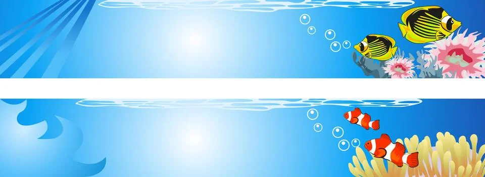 Underwater scene Stock Illustration