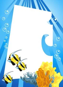 Underwater scene Illustrazione stock