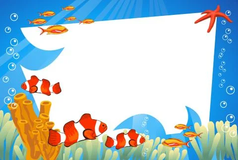 Underwater scene Illustrazione stock