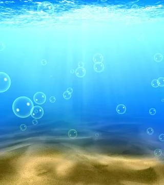 Underwater scene Stock Illustration