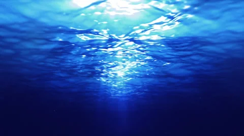 Underwater scene. Loopable. 2 in 1. Blue. Stock-Footage 28700478