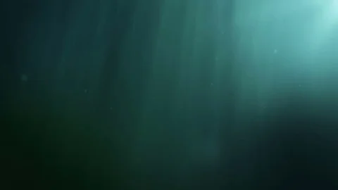 Underwater scene with rays of light Stock Footage