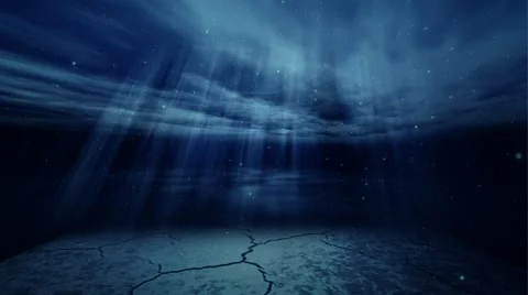 Underwater scene with shafts of light Stock Footage 54432584