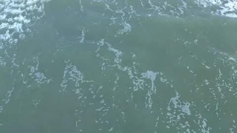 Underwater Scene with Waves and Shadows, North Sea, Winter, Netherlands Stock Footage 285073977