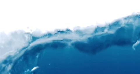 Underwater scuba diving with moody setting. Heavy rain drops at water Stock Footage 120730507