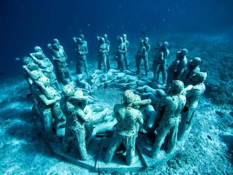Underwater sculpture Stock Photos