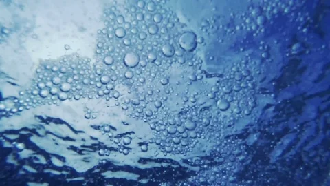 Underwater sea bubbles Stock Footage 81709393