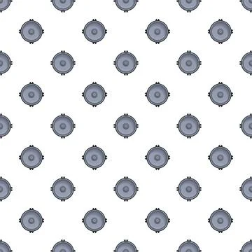 Underwater sea mine exploding danger weapon pattern Иллюстрация