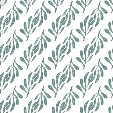 Underwater seamless shell vector pattern with a calming aesthetic. Stock Illustration