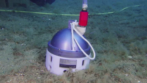 Underwater seismograph on the seabed Stock Footage 263115266