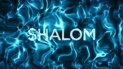 Underwater SHALOM Sign Background Loop Stock Footage 311726114