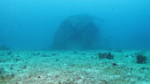 Underwater Shipwreck Stock Footage 208860480