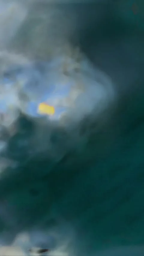 Underwater shot of ocean wave.Vertical video Stock Footage 296214211