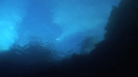 Underwater Shot Of Surface Stock Footage 301071226