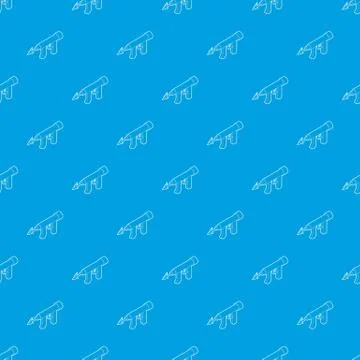 Underwater speargun pattern vector seamless blue Stock Illustration