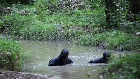 Underwater special forces Stock Footage 70938786