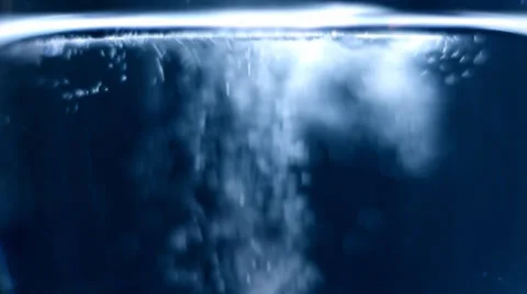 Underwater splash and bubbles Stock Footage 37999322
